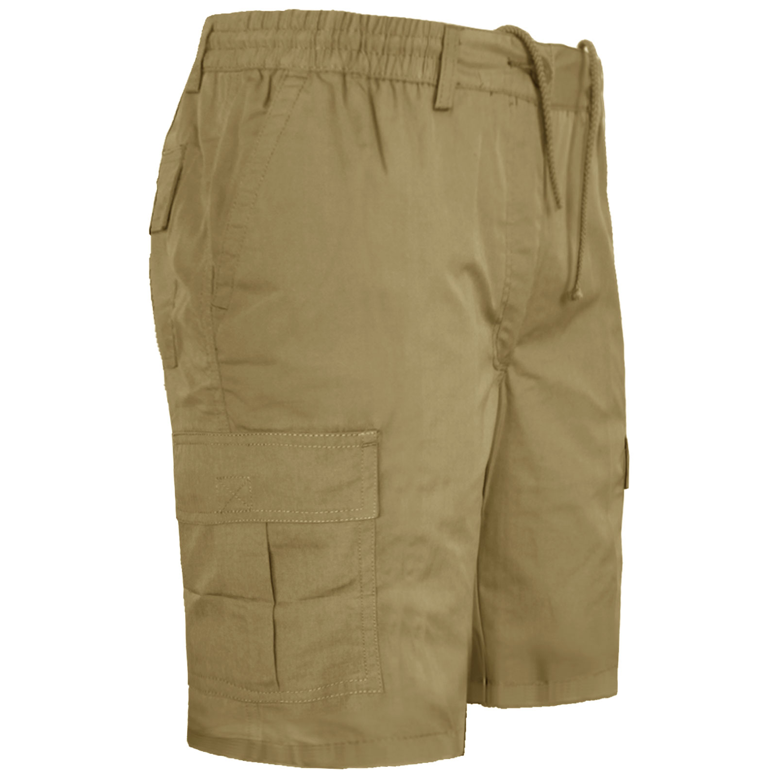 Mens Cargo Combat Shorts With Multi Pockets Elasticated Waist Small To 5XL 