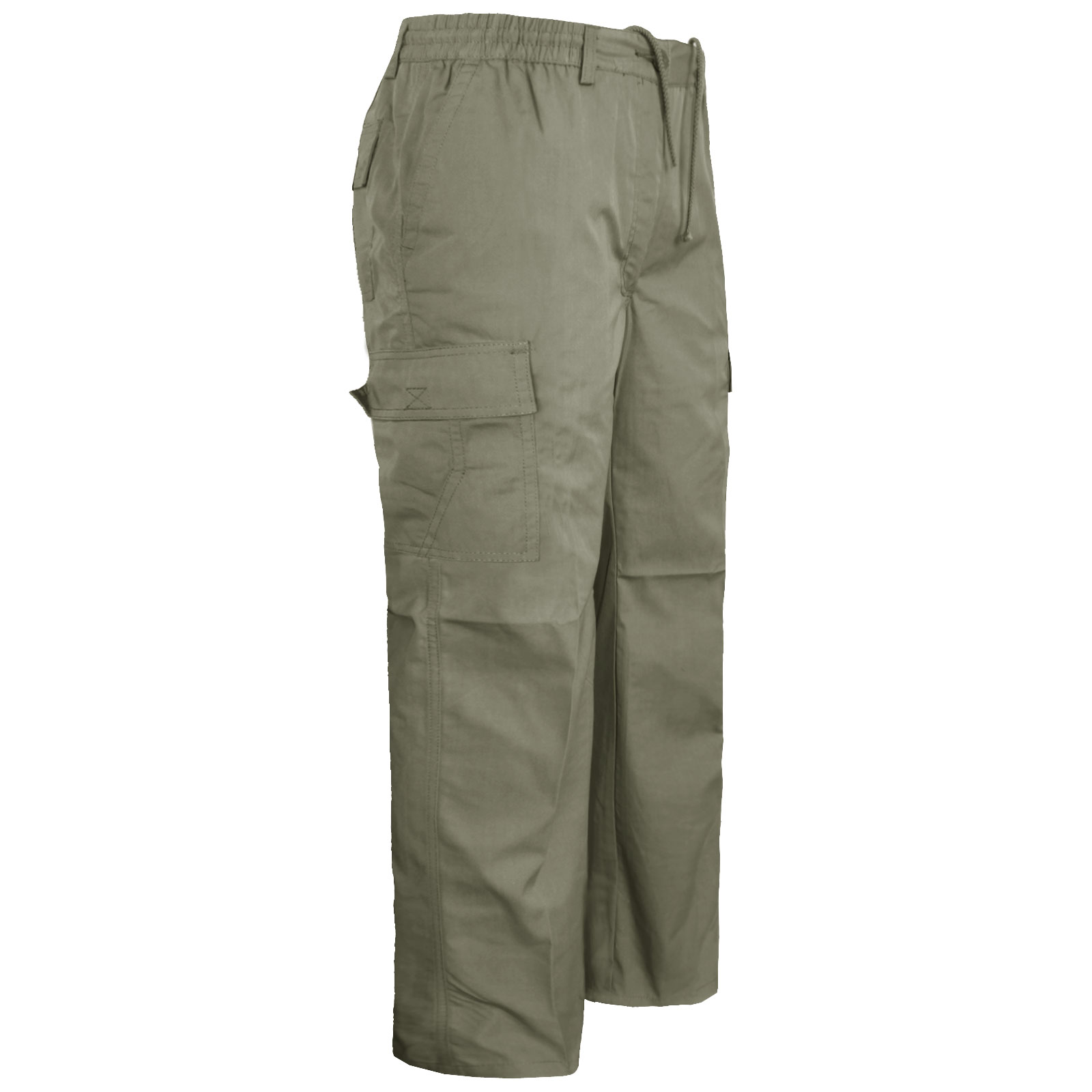 New Mens Elasticated Waist Rugby Trousers Cargo Combat M 3XL