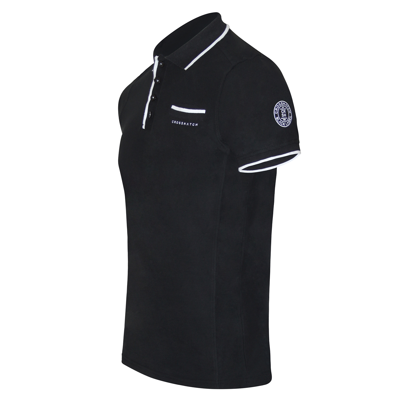 Mens Crosshatch Brand Designer Collar Pinback Short Sleeve Pique Polo Shirt Top Ebay