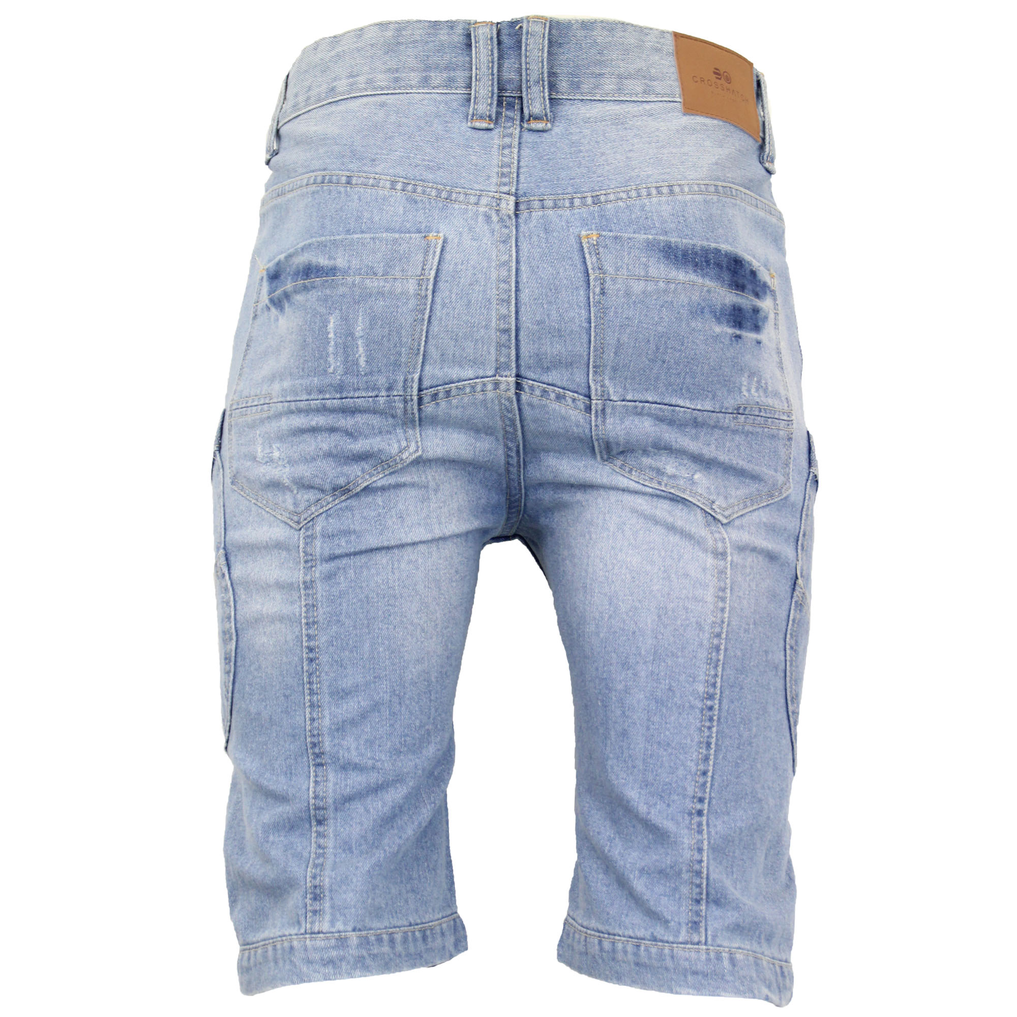 crosshatch jean shorts