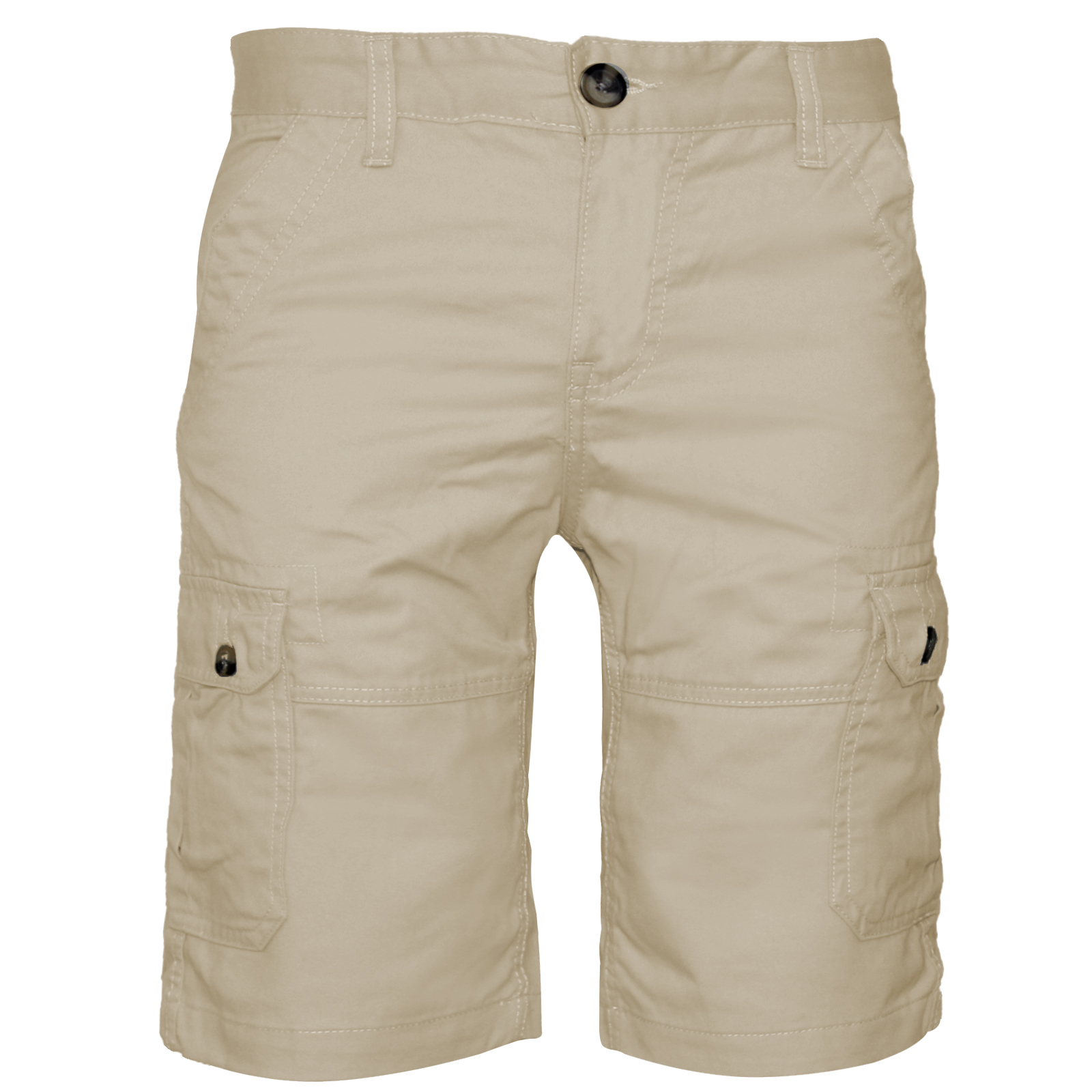 Mens Cargo Twill Shorts Combat Chino Half Pants 100% Cotton Work Wear Casual